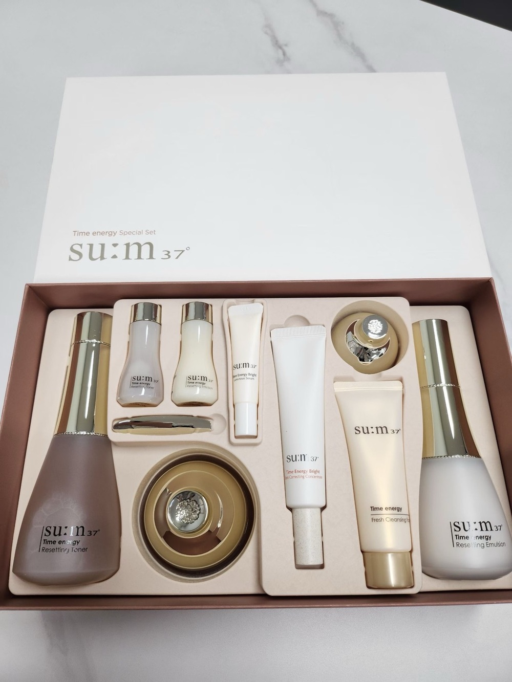 SU:M37 Time Energy Resetting Special Set Toner + Emulsion + Cream SUM37 K-Beauty